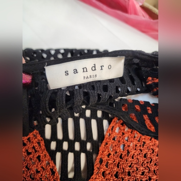 Sandro Paris Chevron Crochet Crop Top - sz. Est. - 2/4 (measurements included) - Picture 8 of 8